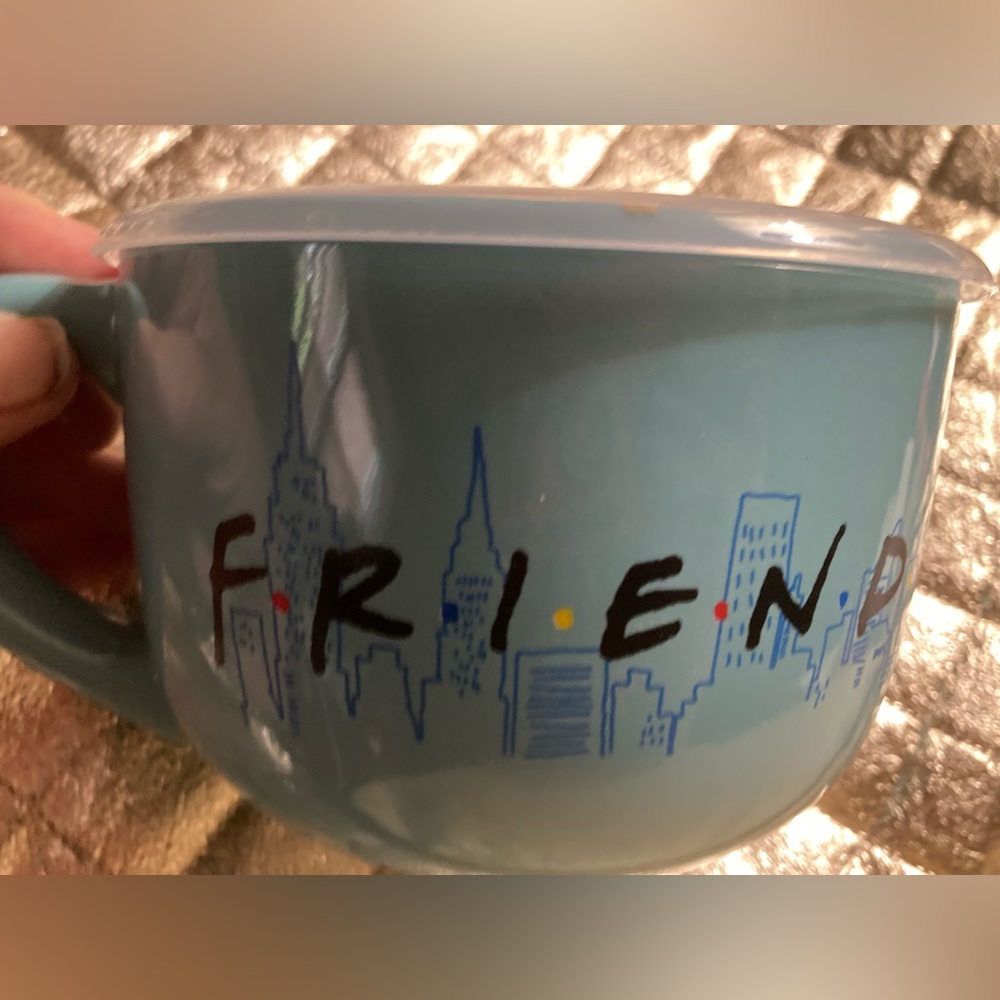 Blue Ceramic Mug with Skyline Design FRIENDS TV Show